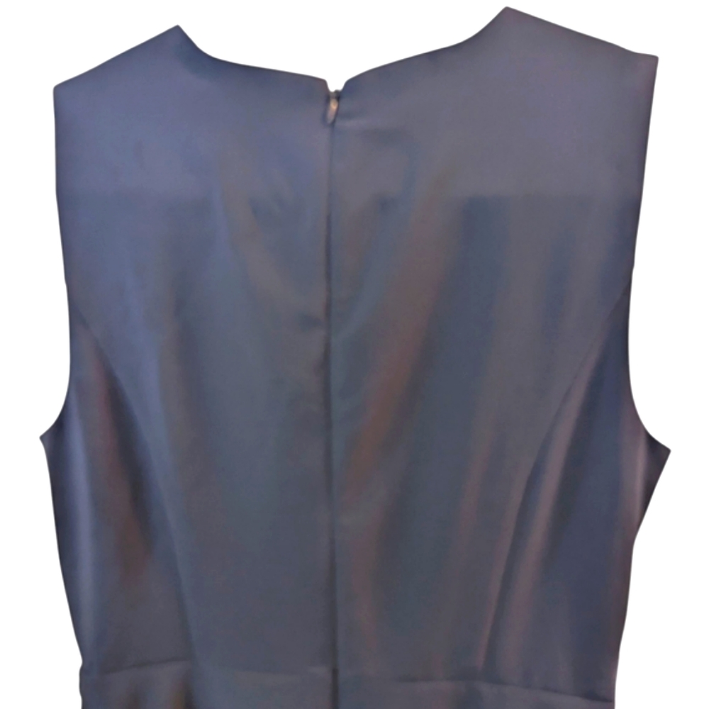 Kay Unger's Petra tea-length Navy Dress... Size 16 - Picture 6 of 10